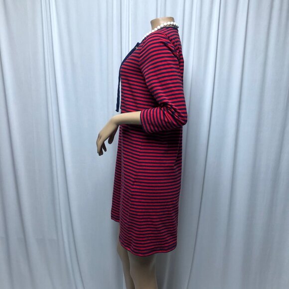 Michael Kors Dress Womens Size Small Red Blue Stripe Short Nautical Casual Comfy - Picture 3 of 8